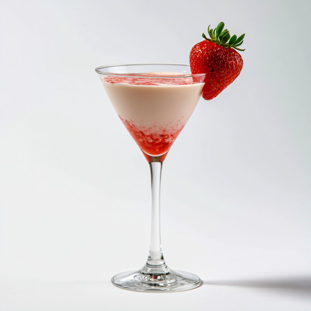 Erdbeer-Eierlikör-Cocktail