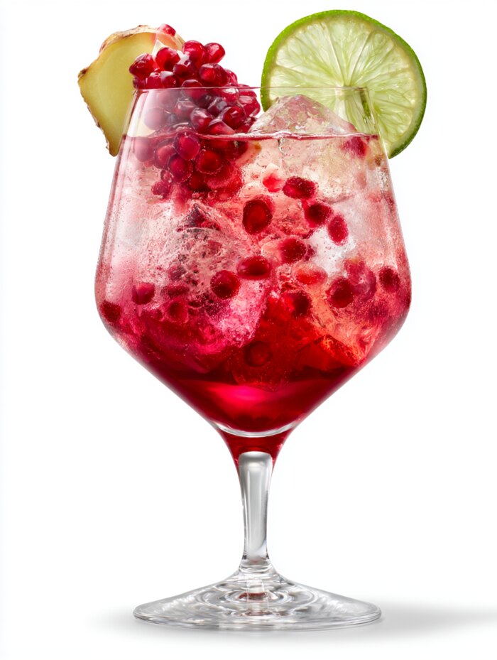 Granatapfel-Ingwer-Spritz Cocktail