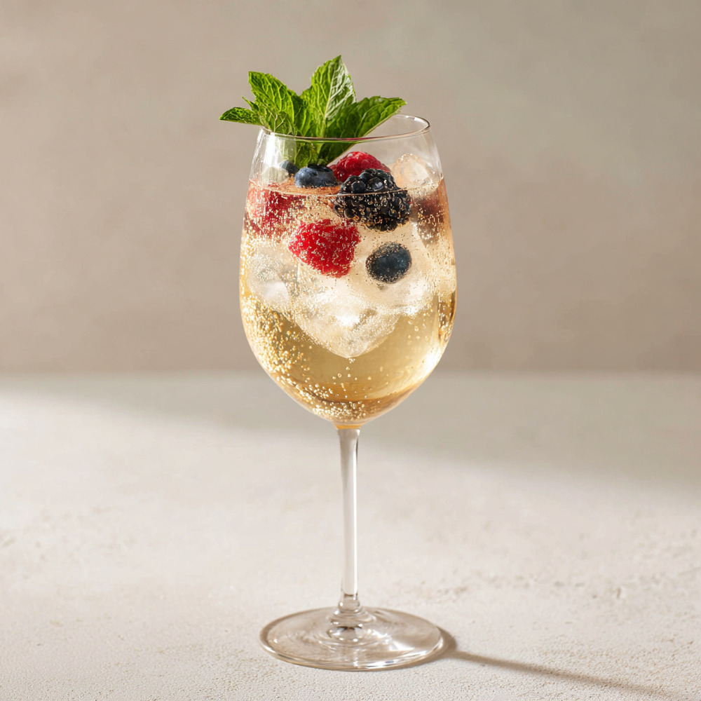 Holunder Champagner Spritz