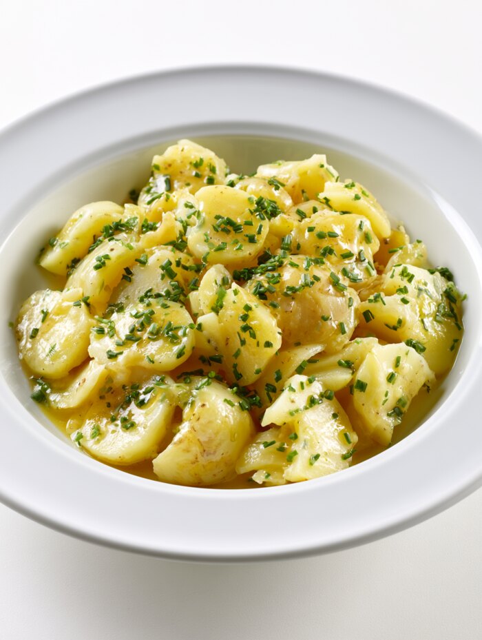 Kartoffelsalat mit Brühe Cocktail