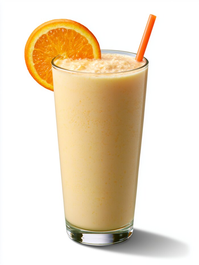 Orangenmilch Cocktail