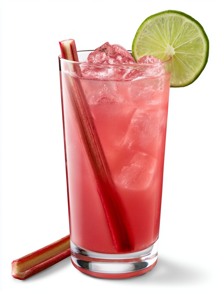 Rhabarber Punch Cocktail
