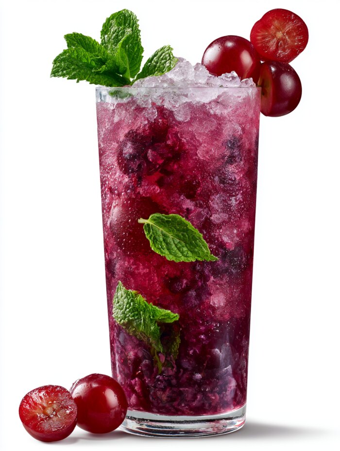 Trauben-Mint-Mix Cocktail
