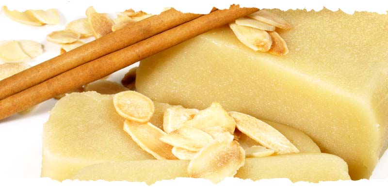 Marzipan mit Mandeln Marzipan mit Zimt
