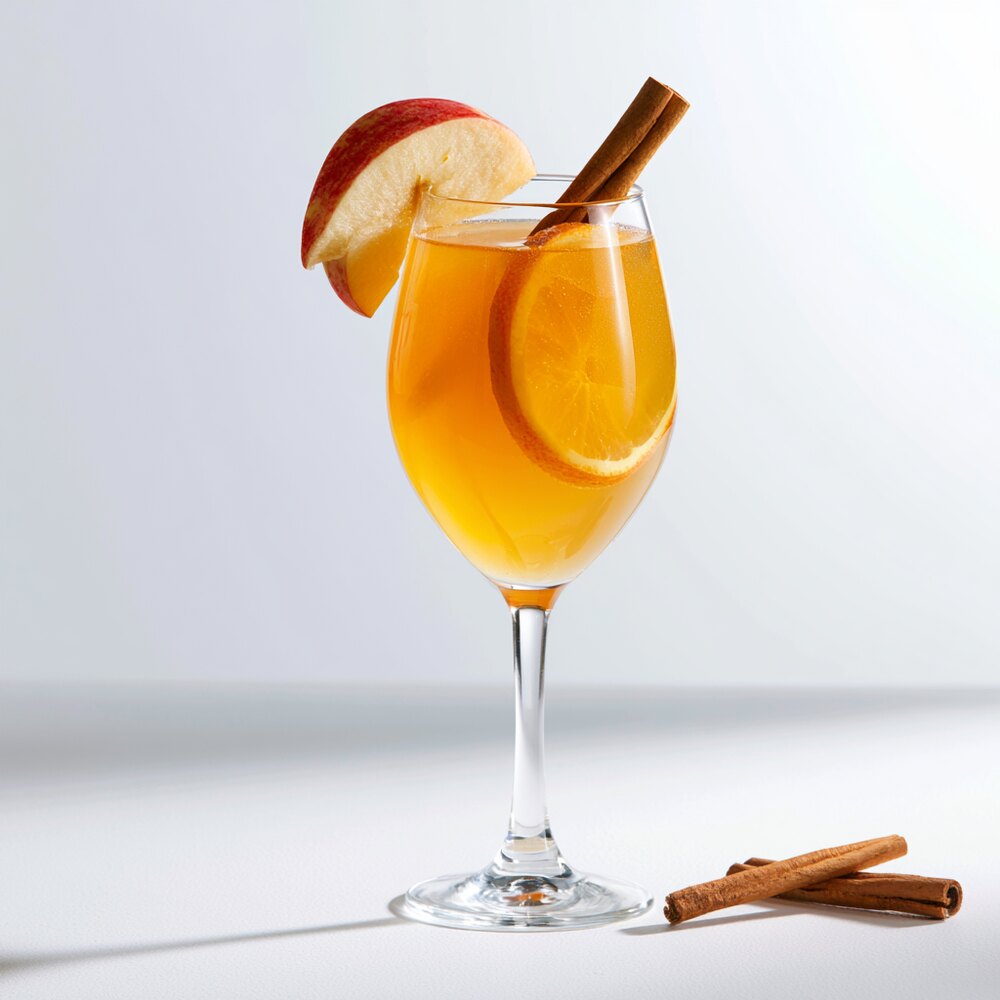 Apfel-Cidre-Zimt-Sangria