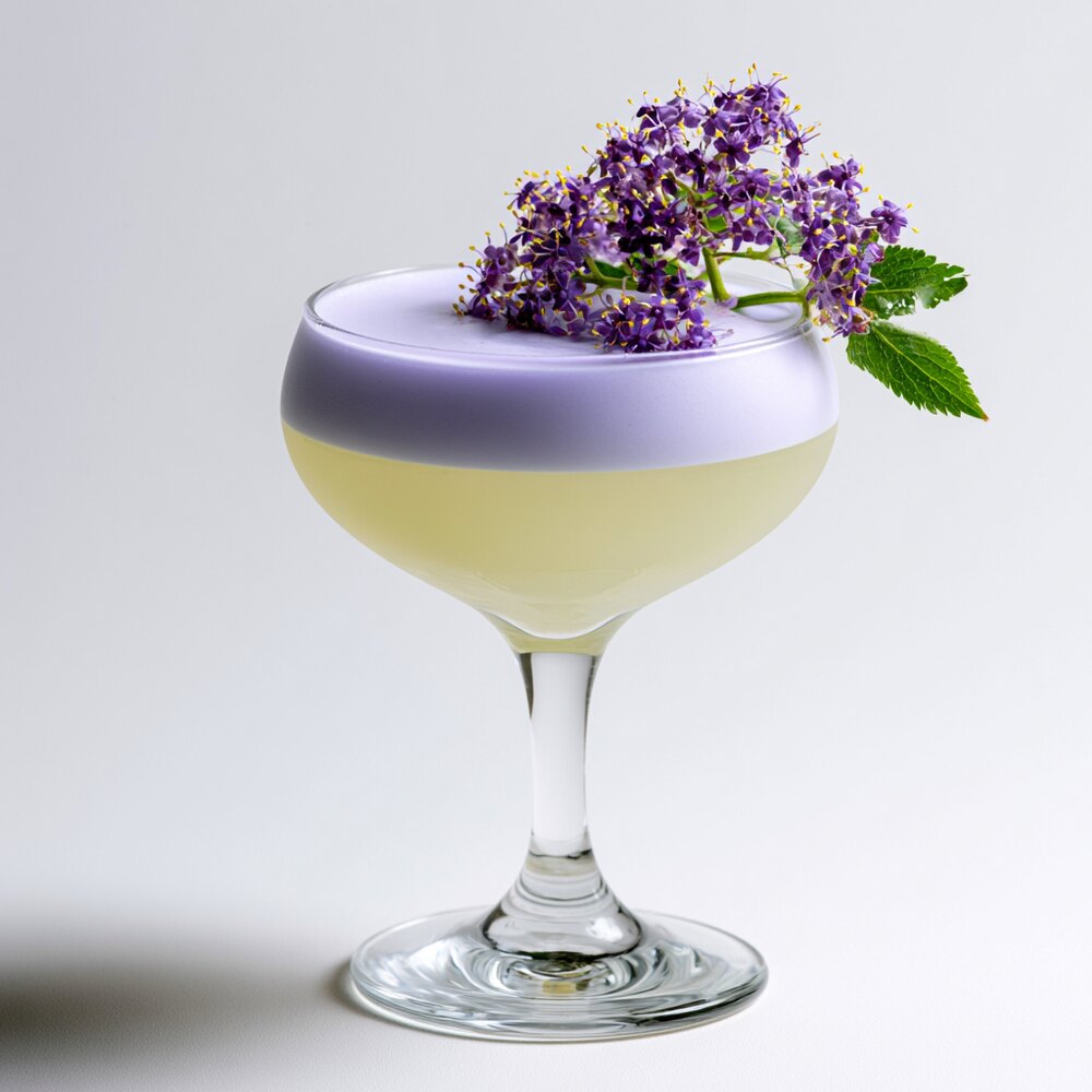 Holunder Sour Cocktail